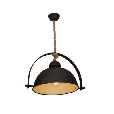 Pendant Light Hl-211S-1P50 Omaha Metal Shade Brown