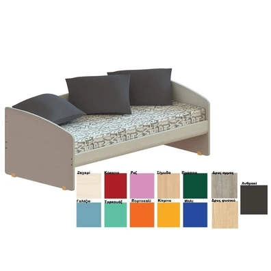 Wooden Single Sofa-Bed for mattress 90x200