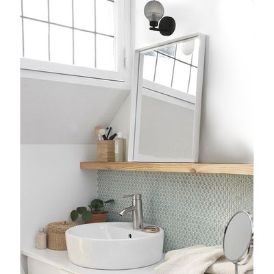 Καθρέπτης μπάνιου με μεταλλικό πλαίσιο 45x90 από λ