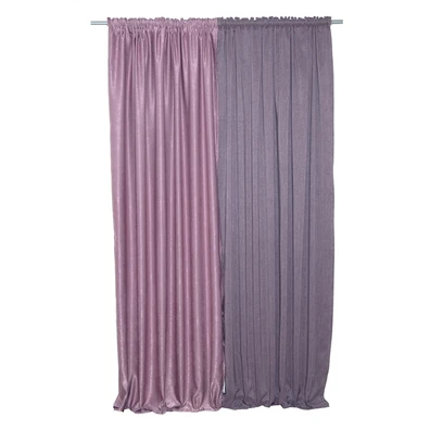 Κουρτίνα με Τρέσα 140x270 Duplo 354 Lilac