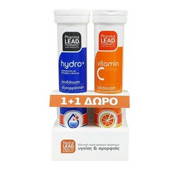 Pharmalead Promo Hydro+ 20 αναβράζοντα δισκία & Vitamin C 550mg 20 αναβράζοντα δισκία