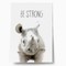 Cute rhino poster