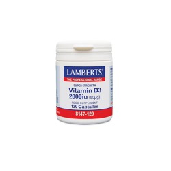 Lamberts Vitamin D3 2000iu Συμπλήρωμα Διατροφής Βιταμίνης D 60 κάψουλες