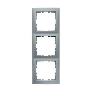 Berker S.1 Πλαίσιο 3 Θέσεων White Aluminium 101399