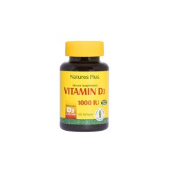 Natures Plus Vit D3 1000 IU Vitamin D For The Good Functioning Of The Nervous System 180 Softgels