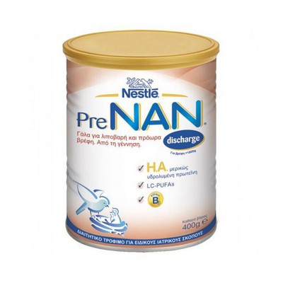 PRE-NAN Discharge Βρεφικό Γάλα Σε Σκόνη Για Λιποβαρή & Πρόωρα 400g