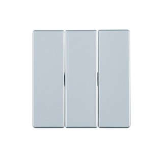 Berker Q.1 Plate Triple Switch Aluminium 16656084