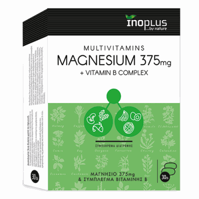 Inoplus Magnesium 375mg + Vitamin B Complex Φόρμου