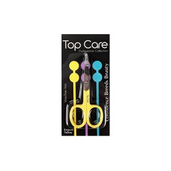 Top Care Straight Nail Scissors Yellow 1 piece