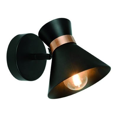 Spotlight 1 Light Black-Copper Ε14 42W Kelly