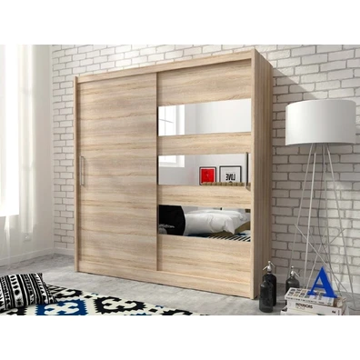 Wardrobe with 2 Sliding Doors 180x200x62 24113-MJ3