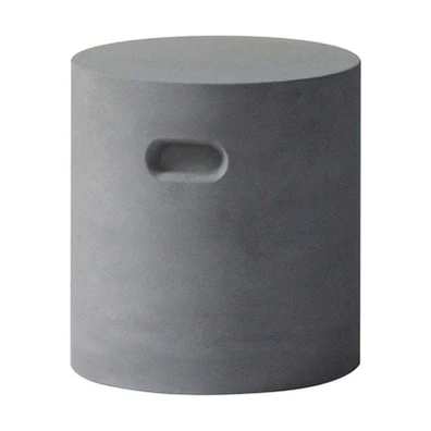 Concrete Cylinder Σκαμπό Κήπου - Βεράντας, Cement 