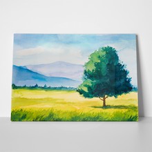 Watercolor summer landscape 399813169 a