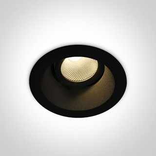 Round Spot Adjustable LED 7W 3000K Black O11107FD/