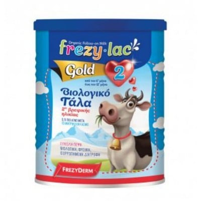 FREZYLAC Gold No2 Βιολογικό Αγελαδινό Γάλα Σε Σκόνη Από 6 Μηνών 400g