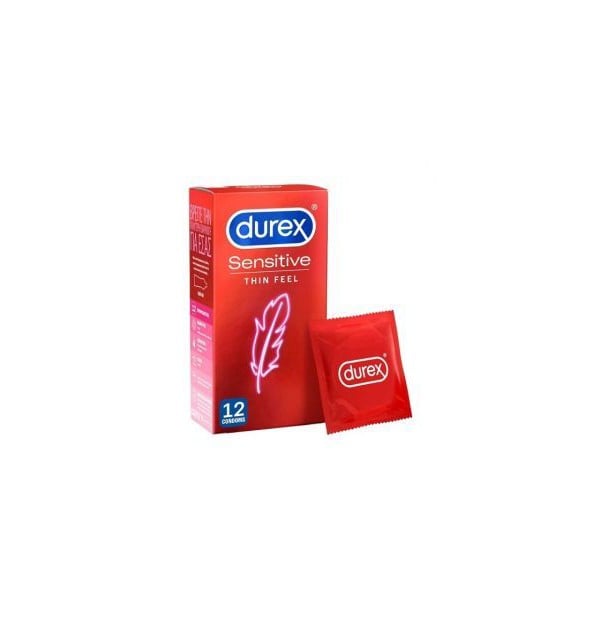 Λεπτά Προφυλακτικά Sensitive Thin Feel Durex 12 condoms