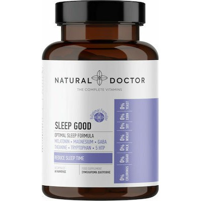 NATURAL DOCTOR Sleep Good Συμπλήρωμα Διατροφής Για Την Αϋπνία 60 Φυτικές Κάψουλες