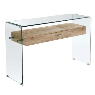 Glasser Wood Κονσόλα Γυαλί Clear 12mm - Ράφι με Συ