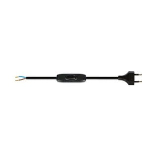 Cable with Switch and Bipolar Plug Black VK/V30/14
