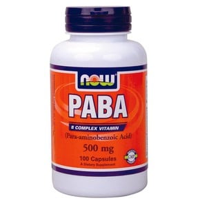 PABA 500mg (Para-aminobenzoic Acid)  100 Capsules