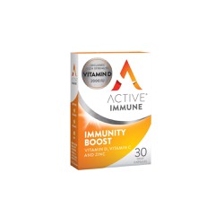 Bionat Active Immune Immunity Boost Vitamin D Vitamin C & Zinc Dietary Supplement For Strengthening The Immune System 30 capsules