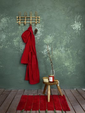 Μπουρνούζι με κουκούλα Zen - Red