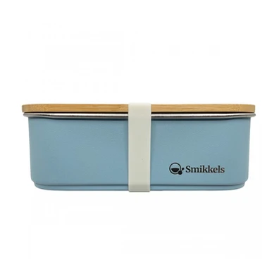 Lunchbox με Καπάκι από Bamboo 900ml Μπλε