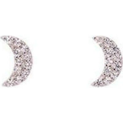 Dalee Earings-Crescent studs_rhodium plated