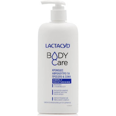 LACTACYD Body Care Κρεμώδες Αφρόλουτρο Για Πρόσωπο & Σώμα Με Triple Moist Complex 300ml