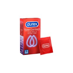 Durex Total Contact Προφυλακτικά Πολύ Λεπτά 12 τεμάχια 