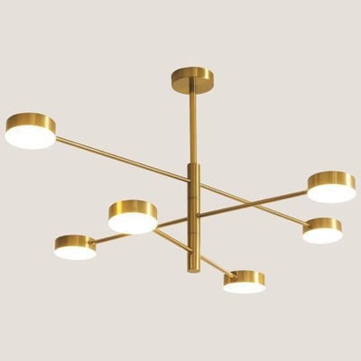 Pendant Light Led Gold 72W 3000K 5400Lm