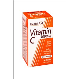 Health Aid Vitamin C 1.000mg Chewable, 30 Μασώμενα Δισκία