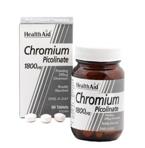 Health Aid Chromium Picolinate 200μg  Χρώμιο για τ