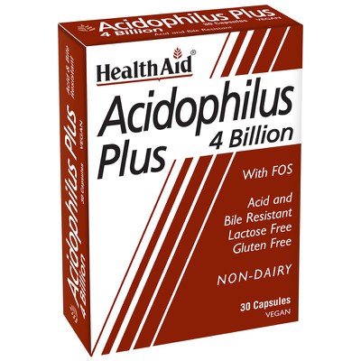Health Aid Acidophilus Plus 4 Billion 30 Κάψουλες