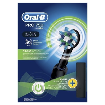 Oral B Pro 750 3D CrossAction Black Edition Ηλεκτρ