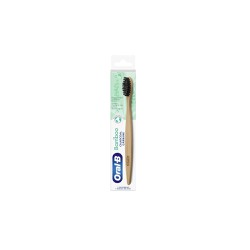 Oral-B Bamboo Charcoal Manual Toothbrush Οδοντόβουρτσα Aπό 100% Βιολογικό Μπαμπού 1 τεμάχιο