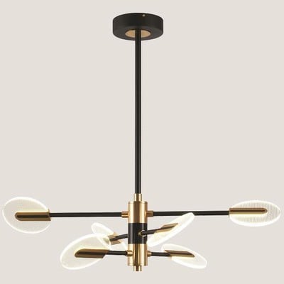 Dimmable Led Black/Gold Pendant Light 42W 3000-600