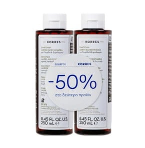 1+1 Korres Laurel & Echinacea Shampoo Set Against 