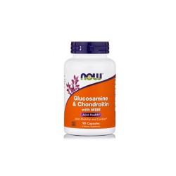 Now Glucosamine & Chondroitin 1500mg/1200mg With MSM Dietary Supplement That Contributes to Strengthening Joint Structure 90 capsules