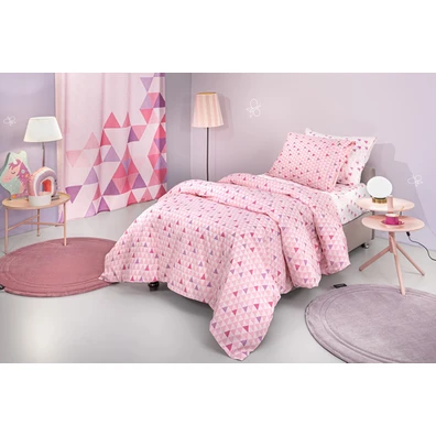 Σετ 3τμχ Παιδικά Σεντόνια two 2 Twenty Fuchsia με 