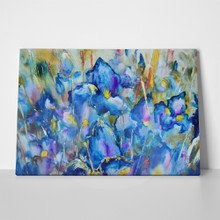 Irises flower landscape modern art oil 318881384 a