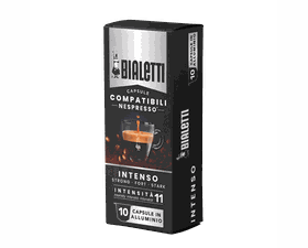Bialetti Κάψουλες Καφέ Αλουμινίου 5,5gr Συμβατές με Nespresso Intenso - Συσκευασία 10 Τεμαχίων