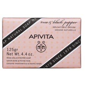 APIVITA Natural soap with rose & black pepper 125g
