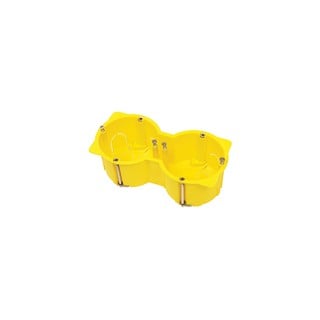 Double Junction Box for Dry Wall Yellow Courbox 08