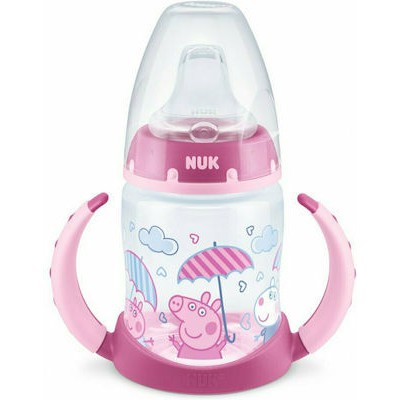 NUK First Choice Learner Bottle Με Δείκτη Ελέγχου Θερμοκρασίας Peppa Pig Ροζ 6-18m 150ml