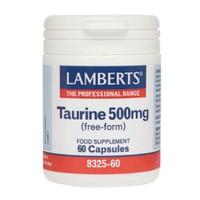 Lamberts Taurine 500mg 60 Kάψουλες - Συμπλήρωμα Δι