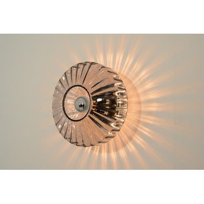 Ceiling/Wall Light E27 40W Metal-Glass Dark Grey