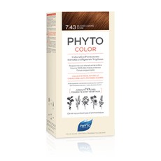 Phyto Phytocolor Μόνιμη Βαφή Μαλλιών 7.43 Ξανθό Χρ