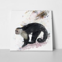 Monkey watercolor digital painting 219843904 a