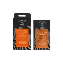 Apivita Express Beauty Hair Mask Orange Μάσκα Λάμψης & Αναζωογόνησης Με Πορτοκάλι Για Όλους Τους Τύπους Μαλλιών 20ml